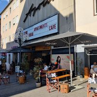Seating area at Etyok Vegan Kebab in Nuremberg
