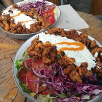 Ali in der Schüssel at Etyok Vegan Kebab in Nuremberg