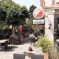Outdoor seating at Abyssinia in Sion