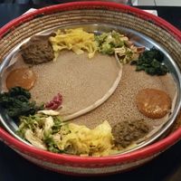 Combo platter (at Neuchatel restaurant) at Abyssinia in Sion