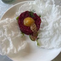 Beet tartar   at Lovina in Calistoga