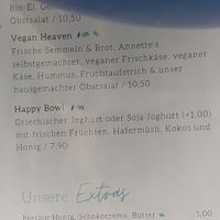 vegan brekkie on menu at Oh Happy Café in Munich