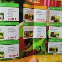 karte at Veganes Cigköfte in Mainz