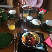 vegan breakfast with unlimited coffee/tea at Clachamish House Vegetarian B&B in Isle Of Skye
