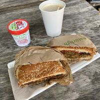 Vegan Burger, Coffee and Sorbet at Bistro Bärenblick in Bad Rippoldsau Schapbach