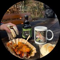 Vegane Curry-&Bratwurst mit Brötchen at Bistro Bärenblick in Bad Rippoldsau Schapbach