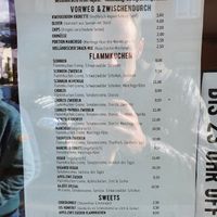 Menu at Kajüte 1876 in Friedrichstadt