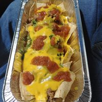 Beyond Beef Nachos at Pepitas Vegan Taqueria in Denton