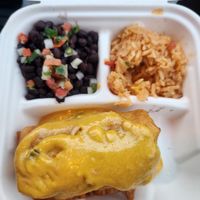 Chimichanga at Pepitas Vegan Taqueria in Denton