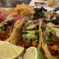 Tacos Al pastor   at Pepitas Vegan Taqueria in Denton