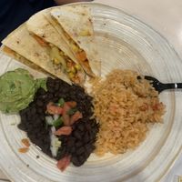 Veggie quesadillas had a good flavor    at Pepitas Vegan Taqueria in Denton