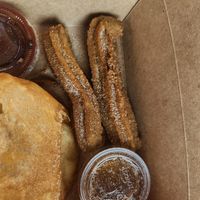 Churro at Pepitas Vegan Taqueria in Denton