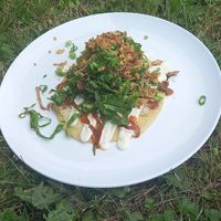 okonomiyaki 6,90€ (auf einem festival) at Hummelbude in Essen