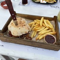 Vegan Jackfruit Burger at Istros in Kos