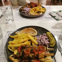 The best vegan tofu souvlaki!! at Istros in Kos