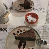 Vegan brownie at Istros in Kos