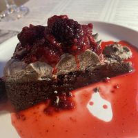 vegan brownie cake  at Istros in Kos