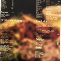 Menu at Plantivoros in Playa Del Carmen