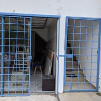 The blue gate! at Plantivoros in Playa Del Carmen