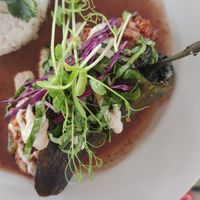 Stuffed poblano pepper at Plantivoros in Playa Del Carmen