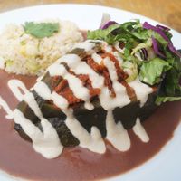 chile relleno at Plantivoros in Playa Del Carmen