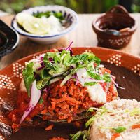 Pastel Azteca  at Plantivoros in Playa Del Carmen