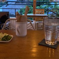 The terrace  at Plantivoros in Playa Del Carmen