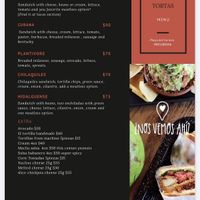 Menu at Plantivoros in Playa Del Carmen