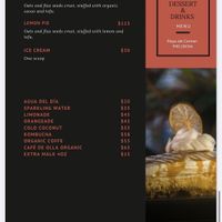 Menu at Plantivoros in Playa Del Carmen