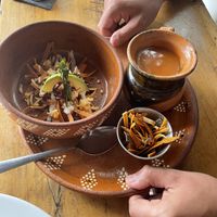 Sopa de tortilla 10/10 recommend   at Plantivoros in Playa Del Carmen