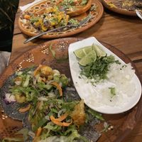 Baja tacos  at Plantivoros in Playa Del Carmen