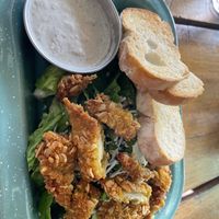 Caesar salad with kfc   at Plantivoros in Playa Del Carmen