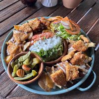 Nachos with added chickpea ‘meat'  at Plantivoros in Playa Del Carmen