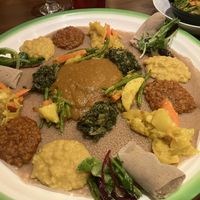 Vegan combo  at Queen Sheba in Montreal
