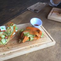 Ahimsa Kitchen - my favorite vegan option at Jengibre Healthy Food in Metepec