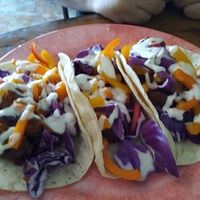 Chikin tacos at HASH - Vegan Eats SA in San Antonio
