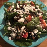 Spinach feta salad at HASH - Vegan Eats SA in San Antonio