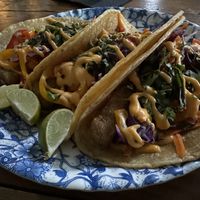 Phish tacos! Yum!  at HASH - Vegan Eats SA in San Antonio