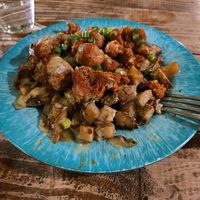 Buffalo cauliflower hash at HASH - Vegan Eats SA in San Antonio