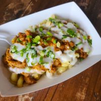 Carne Guisada Mac & Cheese! at HASH - Vegan Eats SA in San Antonio