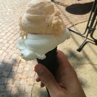 Melonen- und Zitroneneis at Eiscafé Casal in Karlsruhe