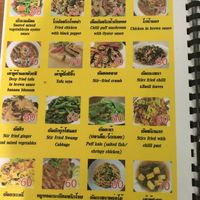 Menu 4 at Pattaya Vegetarian Food in Pattaya
