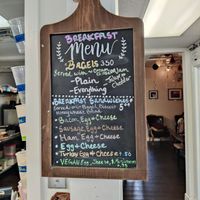 This is just the breakfast menu, they offer plenty more things on the other menu that I forgot to take a picture of. at coffee me crazy in San Antonio