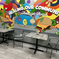 Beautiful mural  at SoulTarian - Maybe closed in Temple Hills