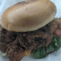 Hot honey fried oyster mushroom sandwich 🤤🔥 at SoulTarian - Maybe closed in Temple Hills