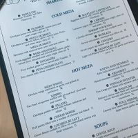 vegan options are marked VG on menu   at Meza in Orlando