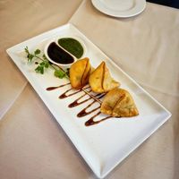 Vegetable samosa at Raas Indian Fusion in Lewes