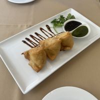 Maybe the best samosas I’ve ever had!  at Raas Indian Fusion in Lewes