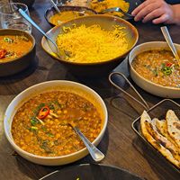 Vegan Dahl tadka at Taj Indian in Huskisson