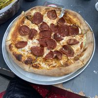 Pepperoni pizza   at Salvaxe in Mexico City